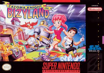 Cacoma Knight in Bizyland (Catrdige Only) SNES Used