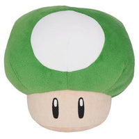Super Mario All Star Collection Green 1-Up Mushroom 6" Plush